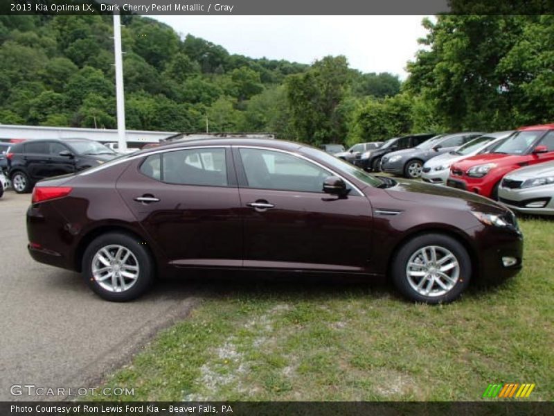 Dark Cherry Pearl Metallic / Gray 2013 Kia Optima LX