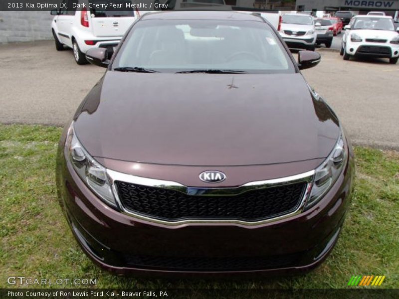 Dark Cherry Pearl Metallic / Gray 2013 Kia Optima LX