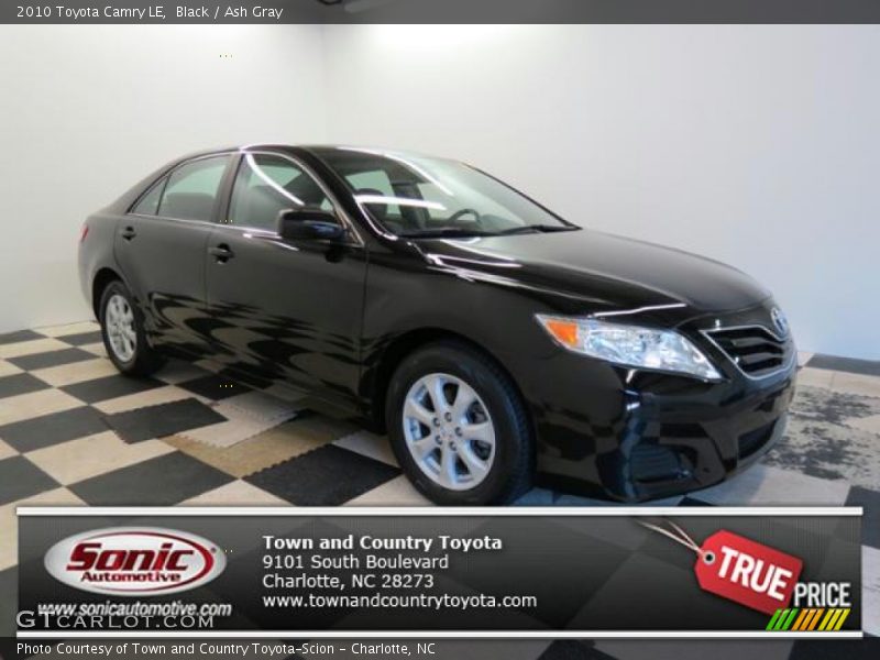 Black / Ash Gray 2010 Toyota Camry LE