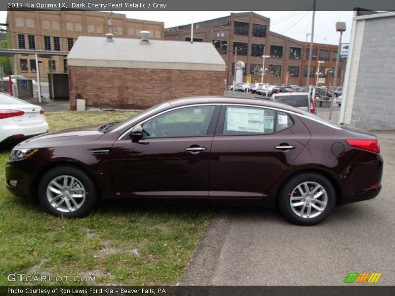Dark Cherry Pearl Metallic / Gray 2013 Kia Optima LX