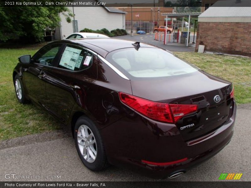 Dark Cherry Pearl Metallic / Gray 2013 Kia Optima LX
