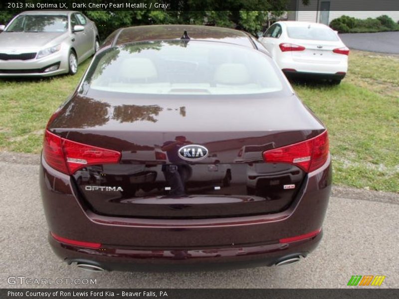Dark Cherry Pearl Metallic / Gray 2013 Kia Optima LX