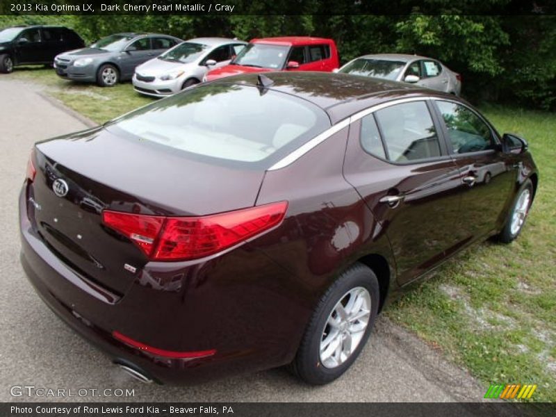 Dark Cherry Pearl Metallic / Gray 2013 Kia Optima LX