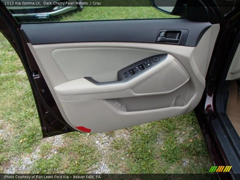 Dark Cherry Pearl Metallic / Gray 2013 Kia Optima LX