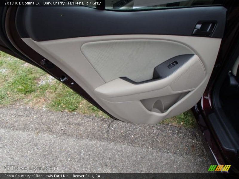 Dark Cherry Pearl Metallic / Gray 2013 Kia Optima LX
