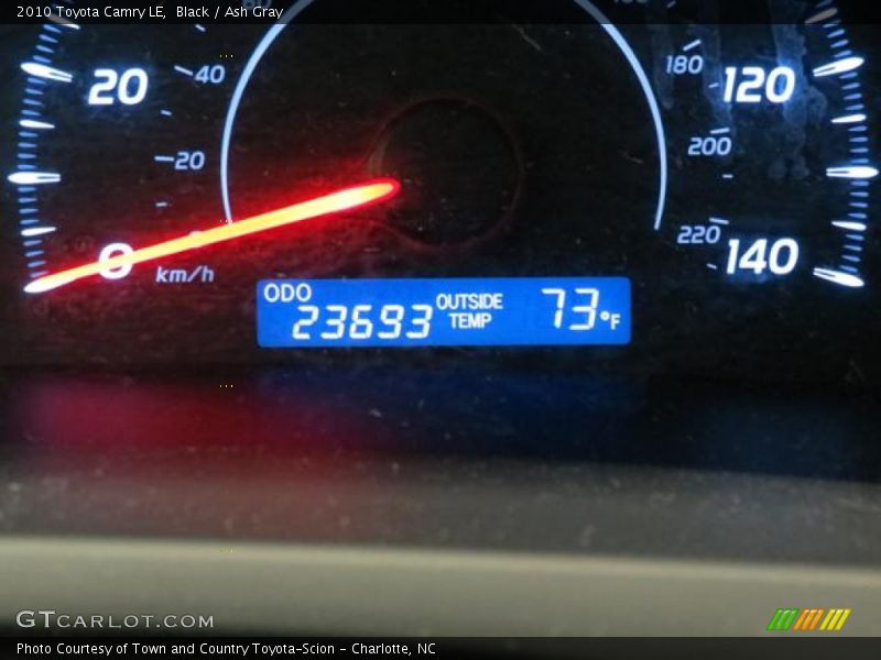 Black / Ash Gray 2010 Toyota Camry LE