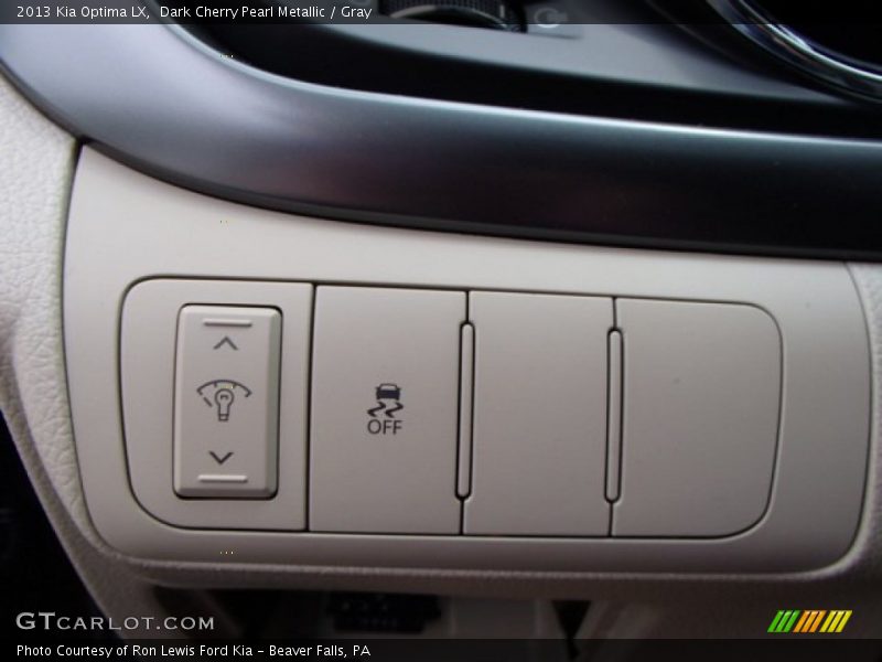 Dark Cherry Pearl Metallic / Gray 2013 Kia Optima LX