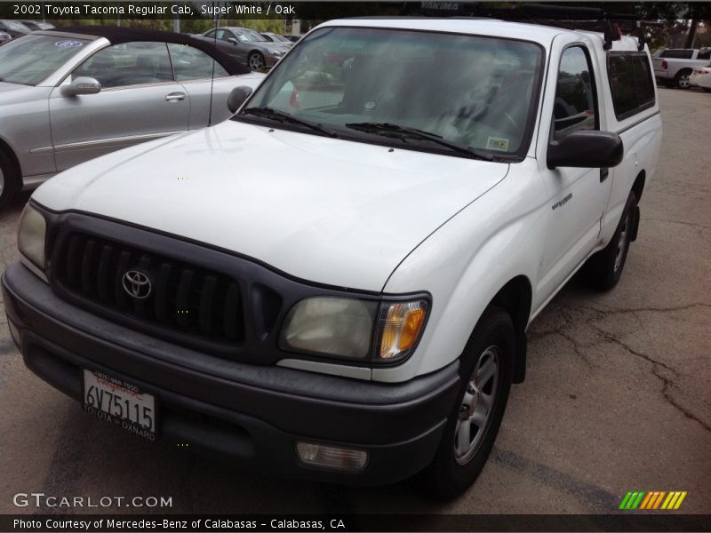 Super White / Oak 2002 Toyota Tacoma Regular Cab