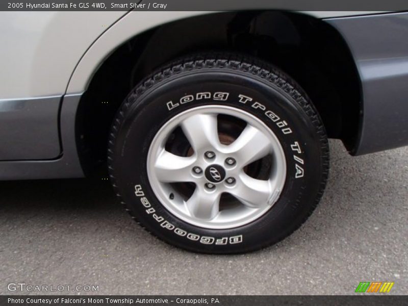 Smart Silver / Gray 2005 Hyundai Santa Fe GLS 4WD