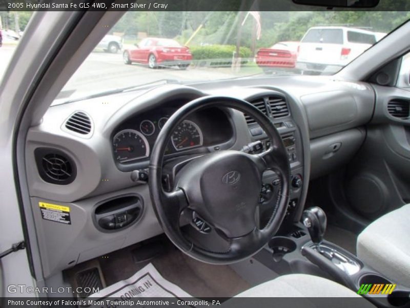Smart Silver / Gray 2005 Hyundai Santa Fe GLS 4WD