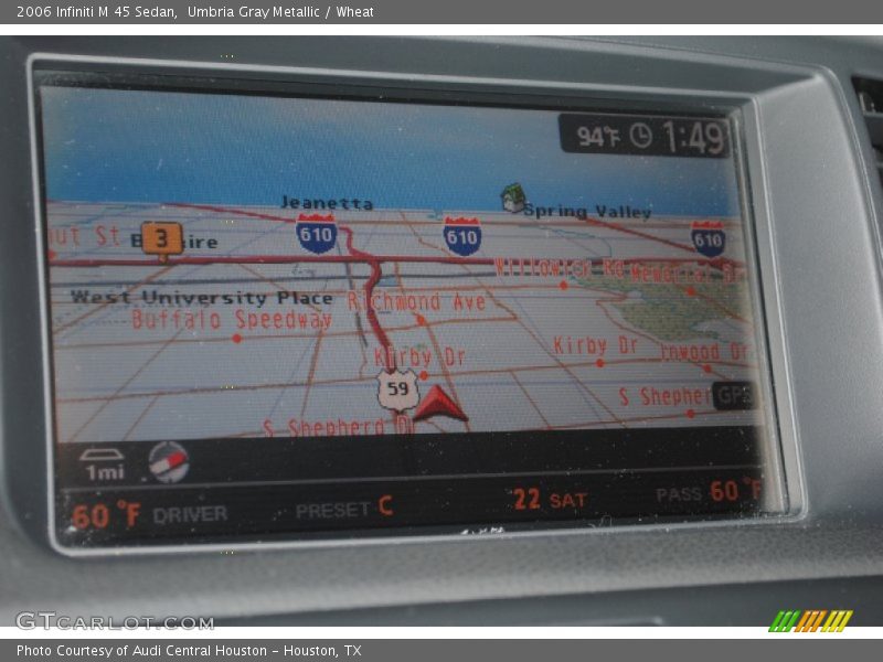 Navigation of 2006 M 45 Sedan