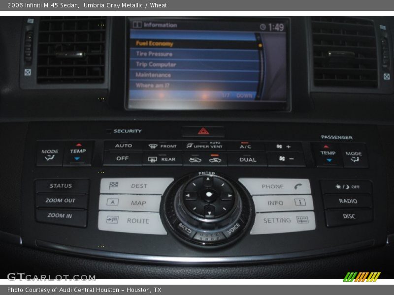 Controls of 2006 M 45 Sedan