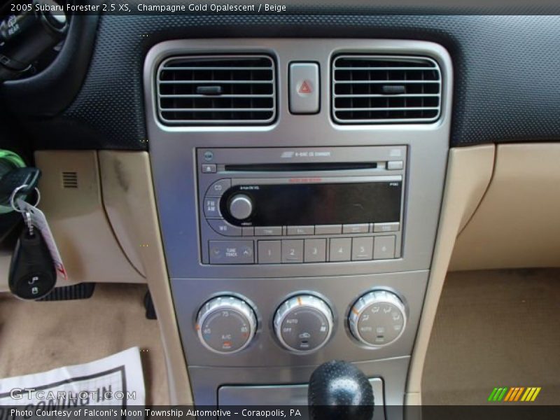 Controls of 2005 Forester 2.5 XS