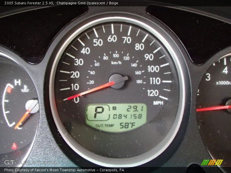 Champagne Gold Opalescent / Beige 2005 Subaru Forester 2.5 XS