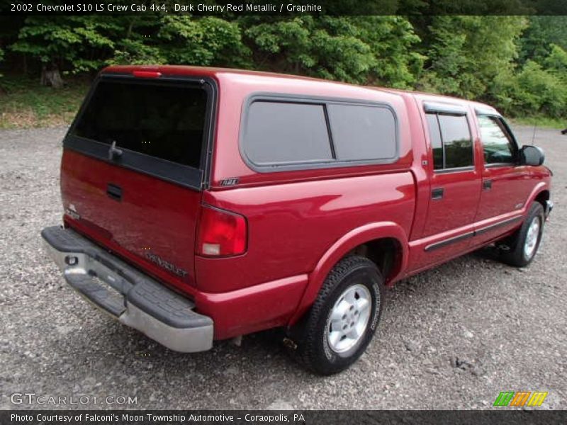  2002 S10 LS Crew Cab 4x4 Dark Cherry Red Metallic