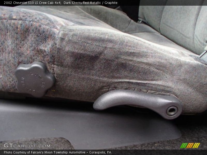 Dark Cherry Red Metallic / Graphite 2002 Chevrolet S10 LS Crew Cab 4x4