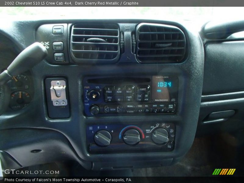 Dark Cherry Red Metallic / Graphite 2002 Chevrolet S10 LS Crew Cab 4x4