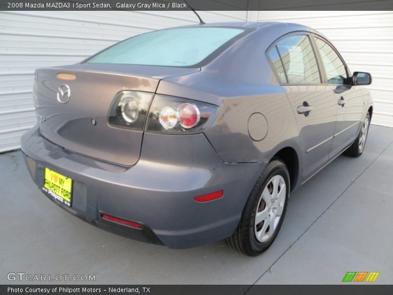 Galaxy Gray Mica / Black 2008 Mazda MAZDA3 i Sport Sedan