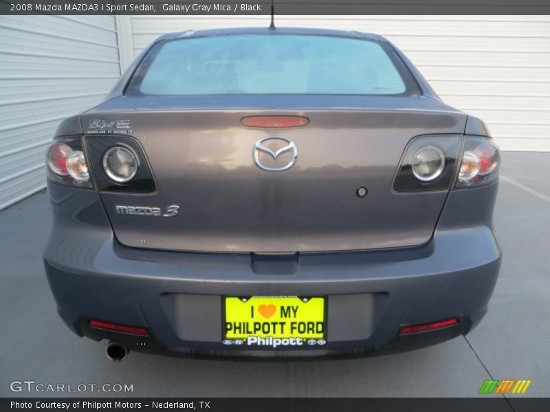 Galaxy Gray Mica / Black 2008 Mazda MAZDA3 i Sport Sedan
