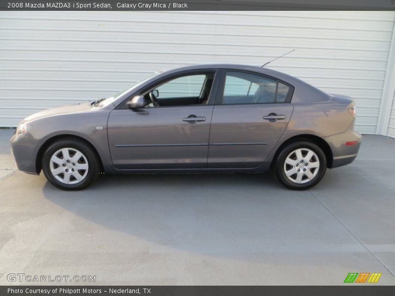 Galaxy Gray Mica / Black 2008 Mazda MAZDA3 i Sport Sedan