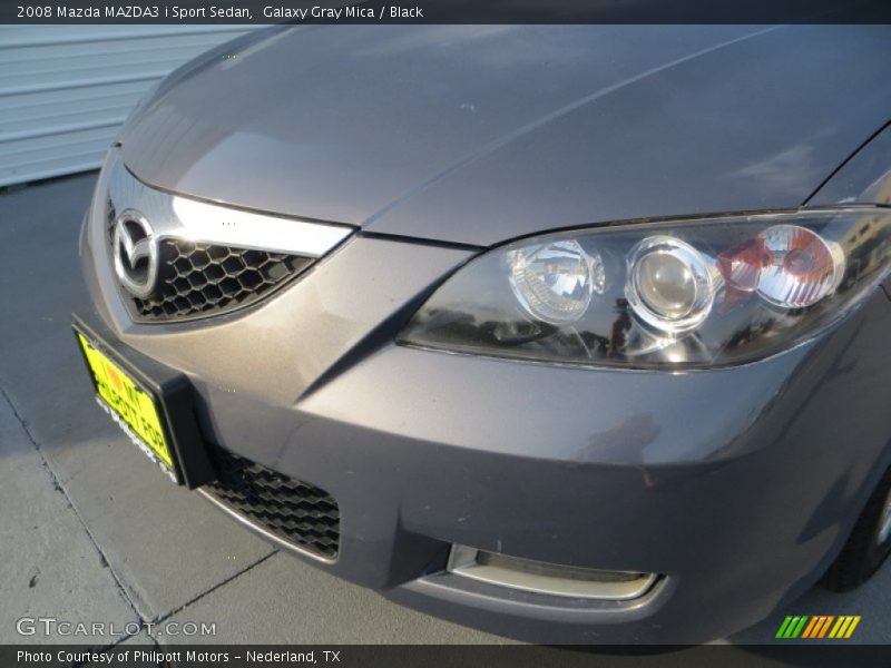 Galaxy Gray Mica / Black 2008 Mazda MAZDA3 i Sport Sedan