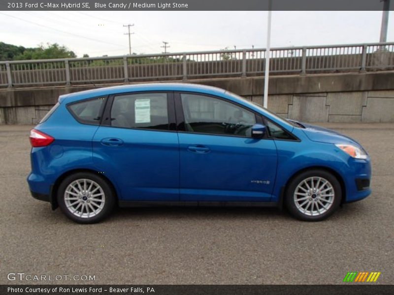 Blue Candy / Medium Light Stone 2013 Ford C-Max Hybrid SE