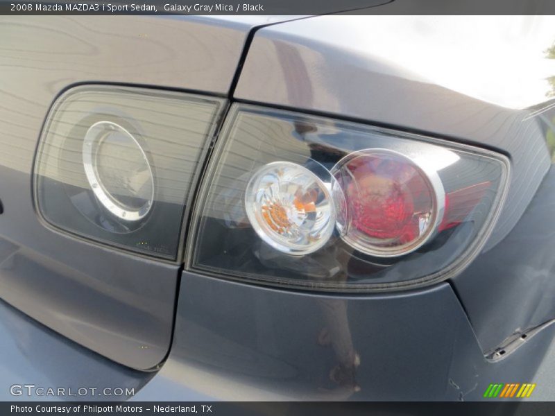 Galaxy Gray Mica / Black 2008 Mazda MAZDA3 i Sport Sedan