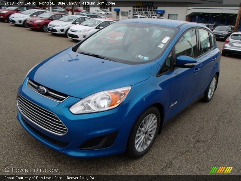 Blue Candy / Medium Light Stone 2013 Ford C-Max Hybrid SE