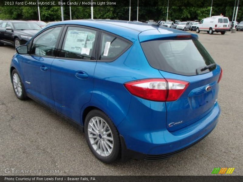 Blue Candy / Medium Light Stone 2013 Ford C-Max Hybrid SE