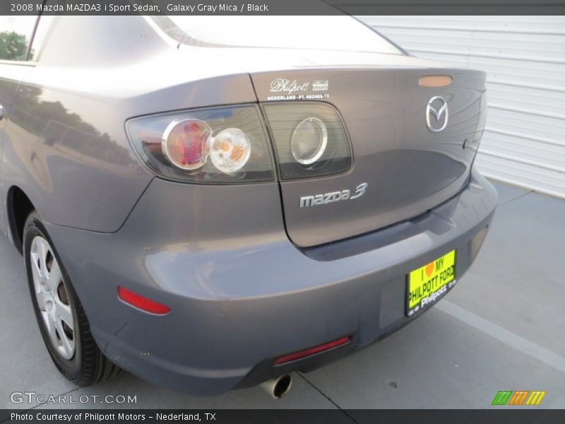 Galaxy Gray Mica / Black 2008 Mazda MAZDA3 i Sport Sedan