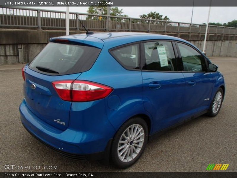 Blue Candy / Medium Light Stone 2013 Ford C-Max Hybrid SE