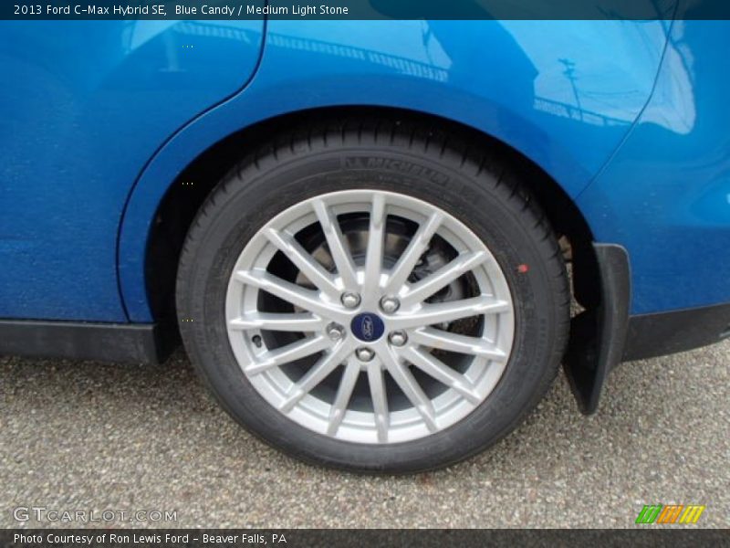 Blue Candy / Medium Light Stone 2013 Ford C-Max Hybrid SE