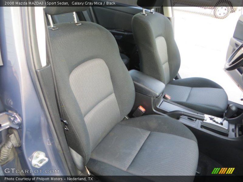 Galaxy Gray Mica / Black 2008 Mazda MAZDA3 i Sport Sedan