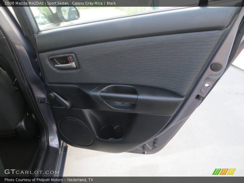 Galaxy Gray Mica / Black 2008 Mazda MAZDA3 i Sport Sedan