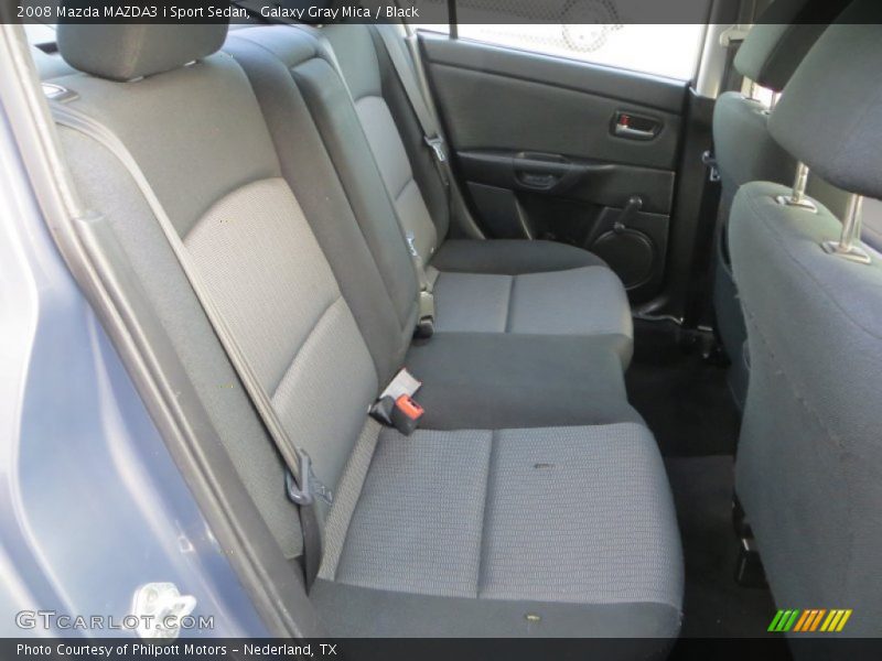 Galaxy Gray Mica / Black 2008 Mazda MAZDA3 i Sport Sedan