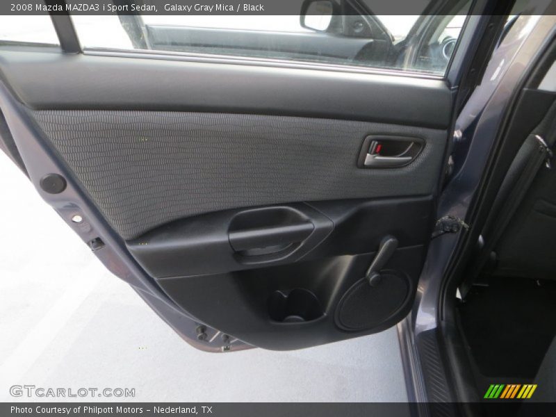Galaxy Gray Mica / Black 2008 Mazda MAZDA3 i Sport Sedan