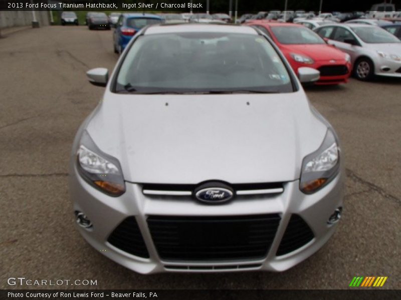 Ingot Silver / Charcoal Black 2013 Ford Focus Titanium Hatchback
