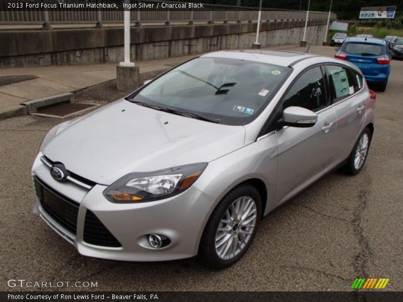 Ingot Silver / Charcoal Black 2013 Ford Focus Titanium Hatchback