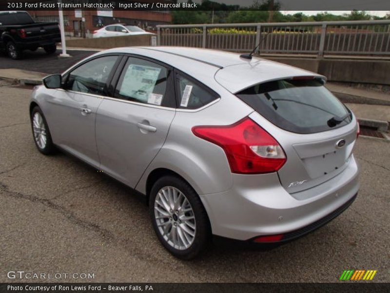 Ingot Silver / Charcoal Black 2013 Ford Focus Titanium Hatchback