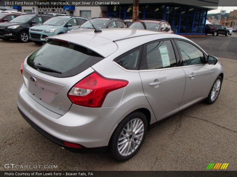 Ingot Silver / Charcoal Black 2013 Ford Focus Titanium Hatchback