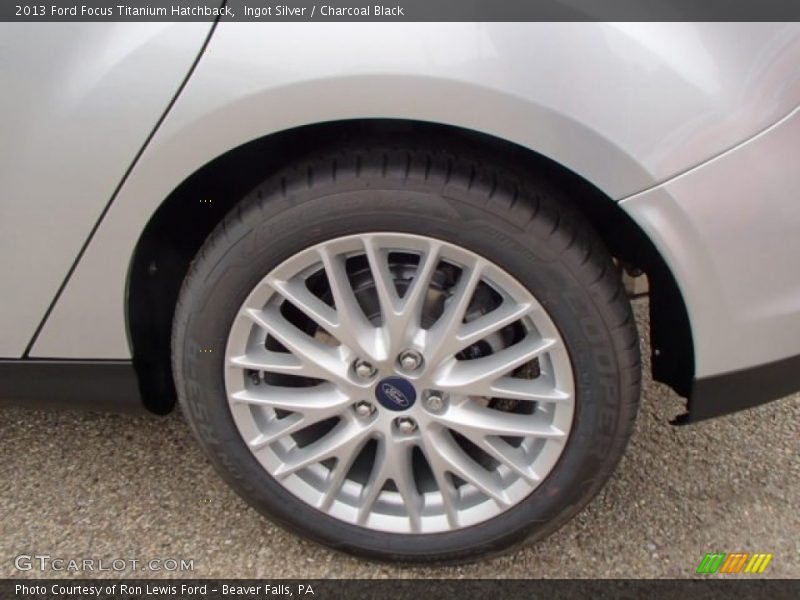 Ingot Silver / Charcoal Black 2013 Ford Focus Titanium Hatchback