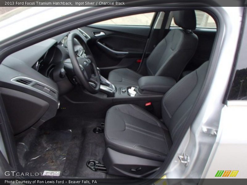 Ingot Silver / Charcoal Black 2013 Ford Focus Titanium Hatchback