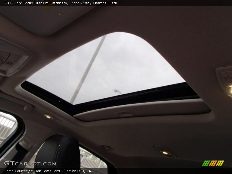 Ingot Silver / Charcoal Black 2013 Ford Focus Titanium Hatchback