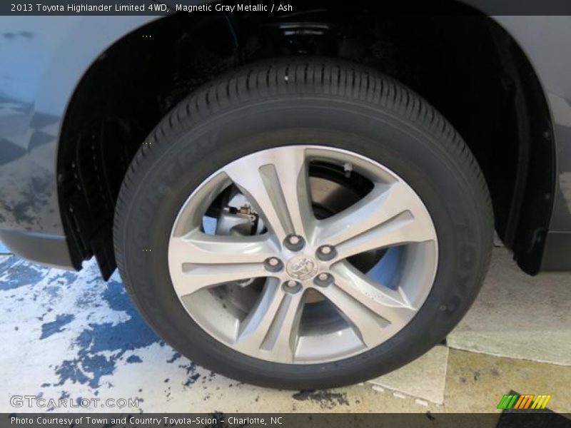 Magnetic Gray Metallic / Ash 2013 Toyota Highlander Limited 4WD