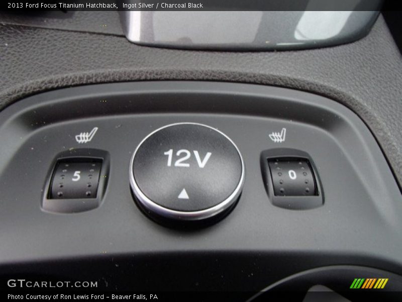 Ingot Silver / Charcoal Black 2013 Ford Focus Titanium Hatchback