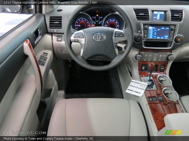 Magnetic Gray Metallic / Ash 2013 Toyota Highlander Limited 4WD