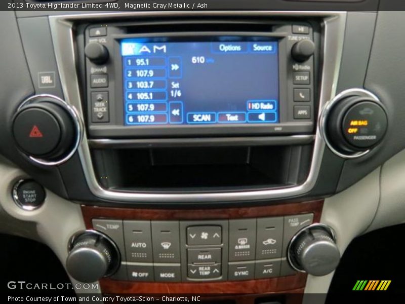 Magnetic Gray Metallic / Ash 2013 Toyota Highlander Limited 4WD
