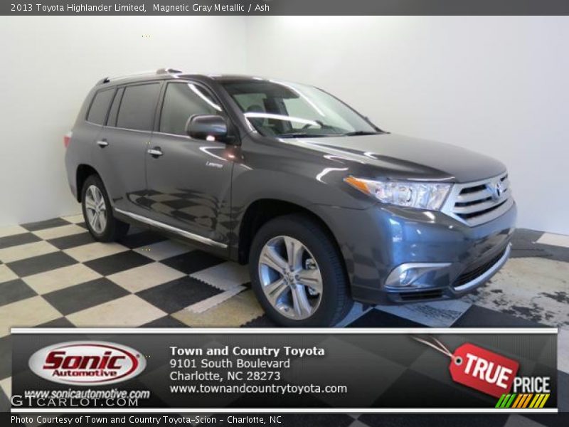 Magnetic Gray Metallic / Ash 2013 Toyota Highlander Limited