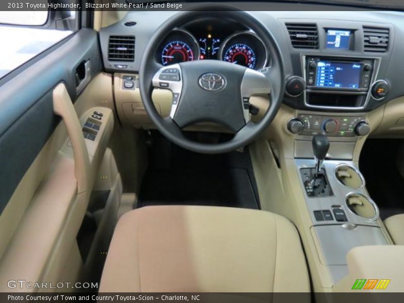 Dashboard of 2013 Highlander 