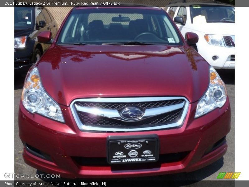 Ruby Red Pearl / Off-Black 2011 Subaru Legacy 2.5i Premium